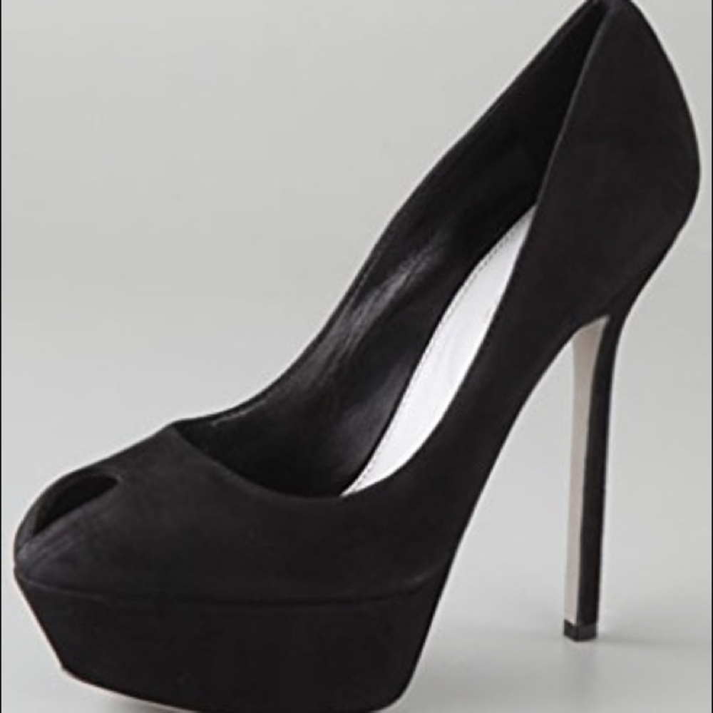 Sergio Rossi Cachet peep toe platform pumps